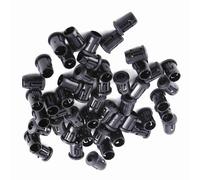 Marhynchus Sockets en Nylon LED 3 Mm 5 Mm 8, Support de Clamp/Holder Léger Noir 50pcs pour l'affichage du Panneau, Fixer Facilement (5 millimètres)