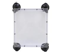 Marhynchus Support de Toit à Ventouse Satellite en Alliage d'aluminium, Support de Toit de Voiture avec 4 Ventouses, de 10 Kg, Couvercle Transparent pour Mini sur Ouvrant de Voiture, Utilisation en