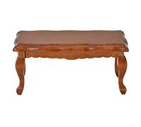 Marhynchus Table d'appoint pour Maison de Poupée, Meubles Miniatures en Bois pour Maison de Poupée à l'échelle 1/12, Blanc ou Marron élégant, 3,5 X 1,6 X,7 Pouces, pour Les Amateurs de de (Brown)