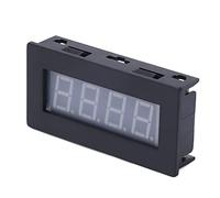 Marhynchus Tachymètre Numérique, 4 Tachomètre à LED Vert Numérique RPM Speed Metter DC 8-15V Speed Tester avec Alimentation du Câble pour le Moteur, Affichage LED Tachymètre (Rétroéclairage vert)