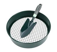 Marhynchus Tamis de Terre de Jardin 11,8 Pouces pour Seau de 5 Gallons | Cadre en Fer galvanisé, Construction Robuste Résistante à la Rouille, Tamisage du Sol, Sable, Compost, Gravier, Convient au