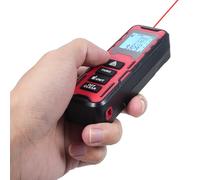 Marhynchus Télémètre ±2 Mm avec Grand écran LCD rétroéclairé pour la Mesure Continue du Volume par Le Théorème de Pythagore. Capacité de Stockage de 20 données. (40M)