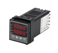 Marhynchus Températures du Contrôleur Intelligent Thermostat ABS Numérique pour Construire une Maison DC24V, une Vitre à Double Dose et 32 étapes Programmables, Idéale pour la Production Chimique et