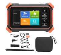 Marhynchus Testeur de Caméra IP de sécurité, Testeur de Vidéosurveillance à écran Tactile IPS de 4 Pouces avec Prise en Charge 8K H.265+ pour Les Tests de Caméra Réseau AHD CVI TVI (Prise UE 100 à