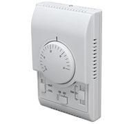 Marhynchus Thermostat de Climatisation Centrale, Matériau ABS, Interrupteur de Commande Mécanique à 2 Voies, Ventilateur à 3 Vitesses, adapté à un Usage Commercial et Domestique