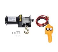 Marhynchus Treuil électrique 12V 2000LBS, Moteur à Noyau en Cuivre, Câble | Outil de récupération monté sur véhicule, force de traction de 2 000 livres, système de freinage automatique, débrayage