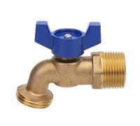 Marhynchus Tuyau en Laiton Bibb Sortie de Tuyau D'arrosage fileté Mâle de 3/4 Pouces avec Robinet à Tournant Sphérique Quart de pour L'aménagement Paysager des Jardins Utilisation de