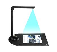 Marhynchus USB Document Scanner Camera HD 3264x2448 Résolution pour Les Documents de Balayage OCR IDS Livres avec luminosité LED Lumière 3-Level pour la Bibliothèque de Classe de Bureau (Black #-2)