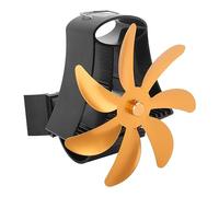 Marhynchus Ventilateur de Poêle alimenté par la Chaleur à 7 Palettes, Alliage d'aluminium avec Fonctionnement Silencieux, Répartition Efficace de la Chaleur pour les Utilisateurs de Poêles à Bois