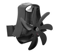 Marhynchus Ventilateur de Poêle alimenté par la Chaleur à 7 Palettes, Alliage d'aluminium avec Fonctionnement Silencieux, Répartition Efficace de la Chaleur pour les Utilisateurs de Poêles à Bois