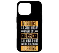 Mari, épouse, Couple marié, Le Mariage drôle est Une Relation Coque pour iPhone 16 Pro