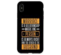 Mari, épouse, Couple marié, Le Mariage drôle est Une Relation Coque pour iPhone XS Max