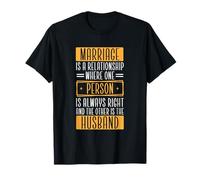 Mari, épouse, Couple marié, Le Mariage drôle est Une Relation T-Shirt