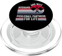 Mari et Femme Amusants Pickleball Couples Partenaires Joueurs PopSockets PopGrip pour MagSafe