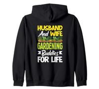 Mari et Femme Gardening Buddies for Life Funny Gardening Sweat à Capuche