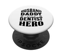 Mari Papa Dentiste Héros Dentiste Dentisterie Dentistes PopSockets PopGrip Adhésif