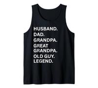 Mari, Papa, Grand-père, traite Papy Old Guy Legend Débardeur