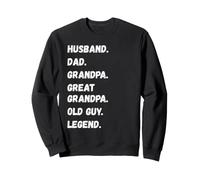 Mari, Papa, Grand-père, traite Papy Old Guy Legend Sweatshirt