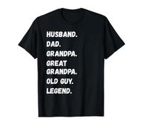 Mari, Papa, Grand-père, traite Papy Old Guy Legend T-Shirt