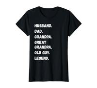 Mari, Papa, Grand-père, traite Papy Old Guy Legend T-Shirt Graphique avec Valeur