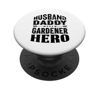 Mari, Papa, Jardinier, héros, Jardinier PopSockets PopGrip Adhésif