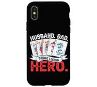 Mari, Papa, légende du Bridge, Blague Amusante sur Un père Coque pour iPhone X/XS