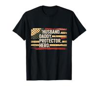 Mari papa Protector Hero Force de Père Flag de camo T-Shirt