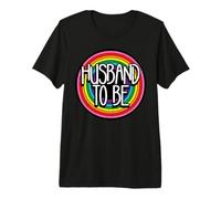 Mari to Be Love Mariage Gay Mariage Engaged Man Men Fun T-Shirt Haut de Gamme