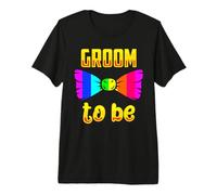Mari to Be Love Mariage Gay Mariage Engaged Man Men Fun T-Shirt Haut de Gamme