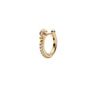 Maria Black Magnolia 8 Huggie Boucle d'oreille Unique Argent 101001YG-8 - Femme - Argent 925