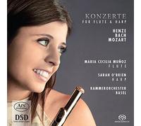 Maria Cecilia Munoz - Henze-Bach-Mozart : Concertos pour Flûte et Harpe
