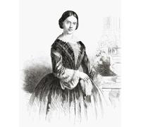 Maria Clotilde de Savoie 1843 1911. Épouse de Napol sur Joseph Charles Paul Bonaparte. De L'Univers Illustre publié Paris 1859 Poster Print by Ken Welsh (33 x 43 cm)
