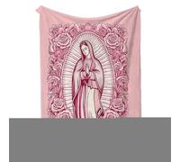 Maria Couverture en flanelle douce et chaude - 70 cm - Idéale pour Noël, anniversaire, Saint-Valentin, maman, salon, chambre à coucher - Cadeau