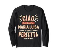 Maria Luisa Idea Regalo Personalizzata Amica Nome Divertente Manche Longue