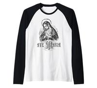 Maria Messe Latine Mère Je Vous salue Marie Dame Manche Raglan