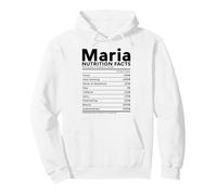 Maria Nom Nutrition Faits Personnalisés Femmes Fille Noël Sweat à Capuche