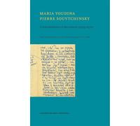 Maria Youdina - Pierre Souvtchinsky, correspondance et documents (1959-1970) - Maria Youdina - Contrechamps Eds - broché - Monographie