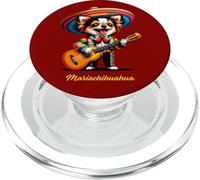 Mariachi Chihuahua Guitare Traditionnelle Sombrero Drôle PopSockets PopGrip pour MagSafe