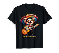 Mariachi Chihuahua Guitare Traditionnelle Sombrero Drôle T-Shirt