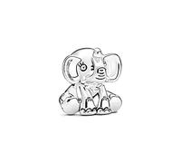 MariaFonte Breloque Bead Charm Petit Eléphant Pendentifs Original Charming Argent 925 Maman Coeur Compatible Rose Porte-bonheur Famille Noël Femme Bracelet Or Fille Infini Bracelet