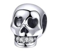 MariaFonte Breloque Charm New 2025 Crâne Halloween Pendentifs Original Charming Bead Argent 925 Maman Coeur Compatible Rose Porte-bonheur Famille Noël Femme Bracelet Or Fille Infini Bracelet