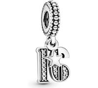 MariaFonte Charm Breloque 16 Ans Coeur Anniversaire Diplôme Pendentifs Original Beads Argent 925 Maman Bead Compatibles Porte Bonheur Famille Bracelet Noel Femme Set Fille Bracelet