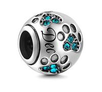 MariaFonte Charm New 2024 Patte Mois Decembre Anniversaire Remise de Diplôme Pendentifs Original Offres Charming Beads Argent 925 Maman Bead Compatibles Porte Bonheur Cœur Famille Noël Femme Bracelet