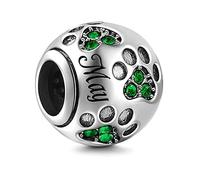 MariaFonte Charm New 2024 Patte Mois Mai Anniversaire Remise de Diplôme Pendentifs Original Offres Charming Beads Argent 925 Maman Bead Compatibles Porte Bonheur Cœur Famille Noël Femme Bracelet