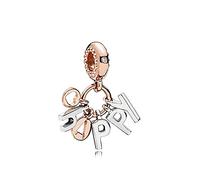 MariaFonte Charm New 2025 Happy Anniversary Bon Anniversaire Remise Diplôme Pendentifs Original Charming Beads Argent 925 Maman Bead Compatibles Porte Bonheur Famille Noël Femme Bracelet Set