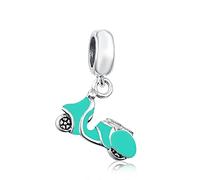 MariaFonte Charm New 2025 Vespa Scooter Pendentif Anniversaire Remise Diplôme Pendentifs Original Charming Beads Argent 925 Maman Bead Compatibles Porte Bonheur Famille Noël Femme Bracelet Set