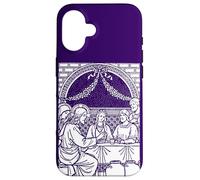 Mariage à Cana Art Water Into Wine Traditional Catholic Coque pour iPhone 16