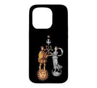 Mariage alchimique du Roi/Reine Soleil et Lune Coque pour iPhone 15 Pro