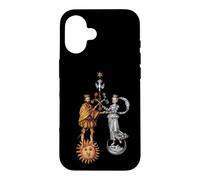 Mariage alchimique du Roi/Reine Soleil et Lune Coque pour iPhone 16