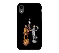 Mariage alchimique du Roi/Reine Soleil et Lune Coque pour iPhone XR